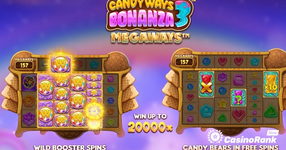 Stakelogic zapewnia słodkie wrażenia w Candyways Bonanza 3 Megaways